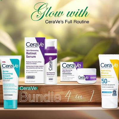 CeraVe 4 in 1 Skincare Bundle for Sensitive Skin