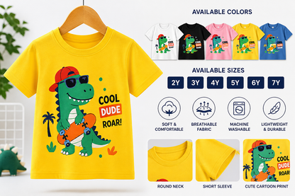 Kids Cartoon Short Sleeve T-Shirt