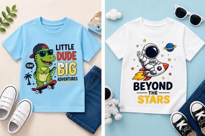 Kids Cartoon Short Sleeve T-Shirt