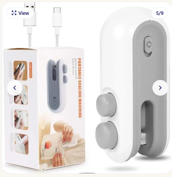 Rechargeable 2-in-1 Food Sealer & Cutter