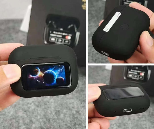 Black Airpods with ANC & Fast Charging – Bluetooth 5.3 Wireless Earbuds Pakistan - Smart Hud