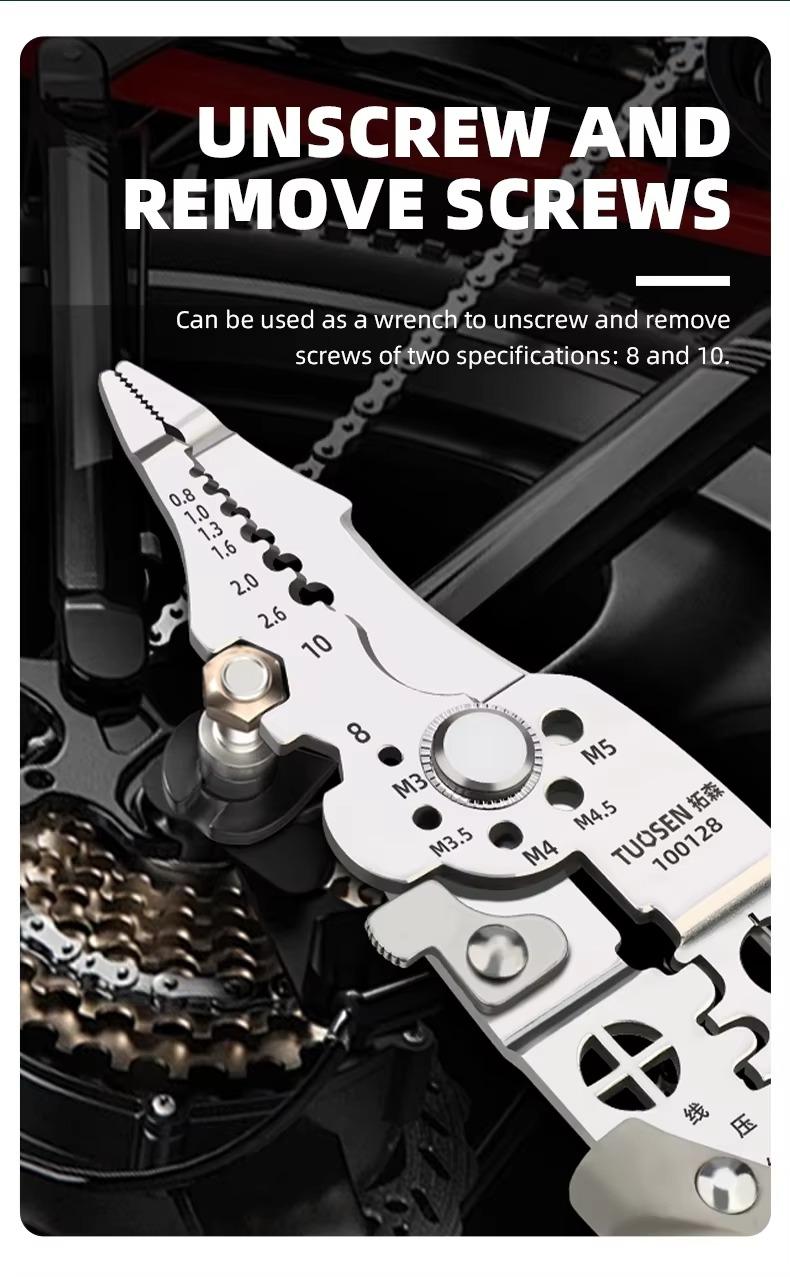 Electrician Wire Stripper Pliers Multi - Function – Chrome Vanadium Steel Heavy Duty Tool Pakistan - Smart Hud
