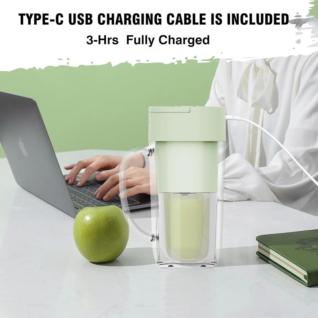 Portable Electric Juice Cup Blender – Rechargeable Travel Juicer Bottle for Office & Home - Smart Hud
